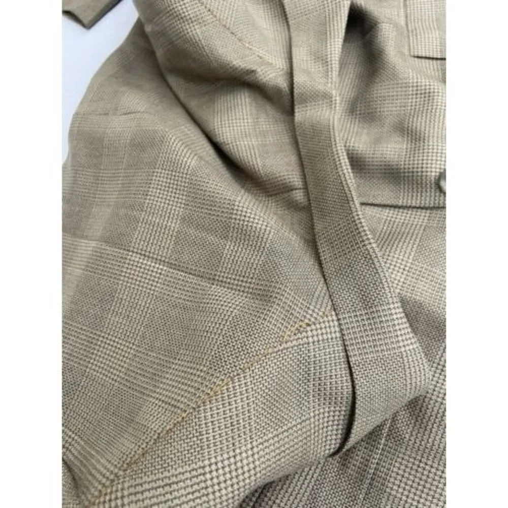 Vintage Hart Schaffner Marx Men's Plaid Check Blazer Sport Coat Jckt See Picture